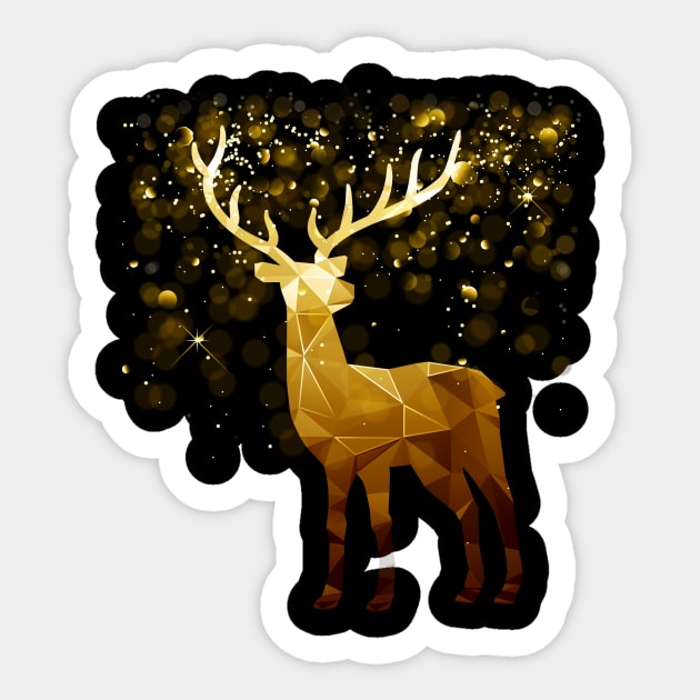 Reindeer (Caribou) Sticker by Aine Creative Designs